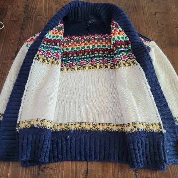 Woman's chunky cardigan Sweater - Picture 5 of 6